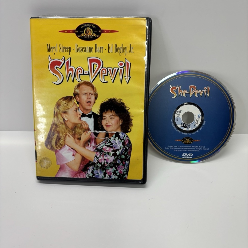 SHE-DEVIL (1989 Film) US 2001 DVD Roseanne‎ Barr MERYL STREEP Ed Begley, Jr.